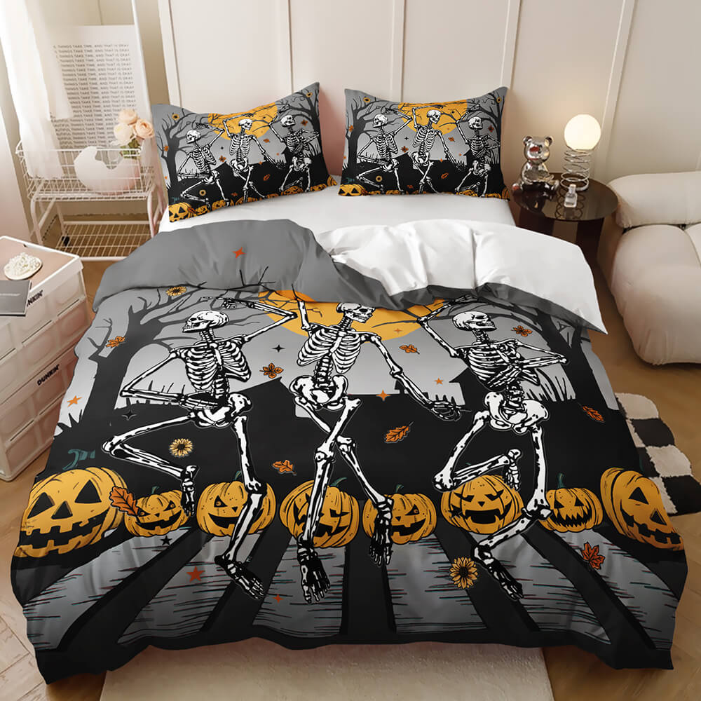 Gothic Halloween bedroom decor duvet cover for kids teens adults gift