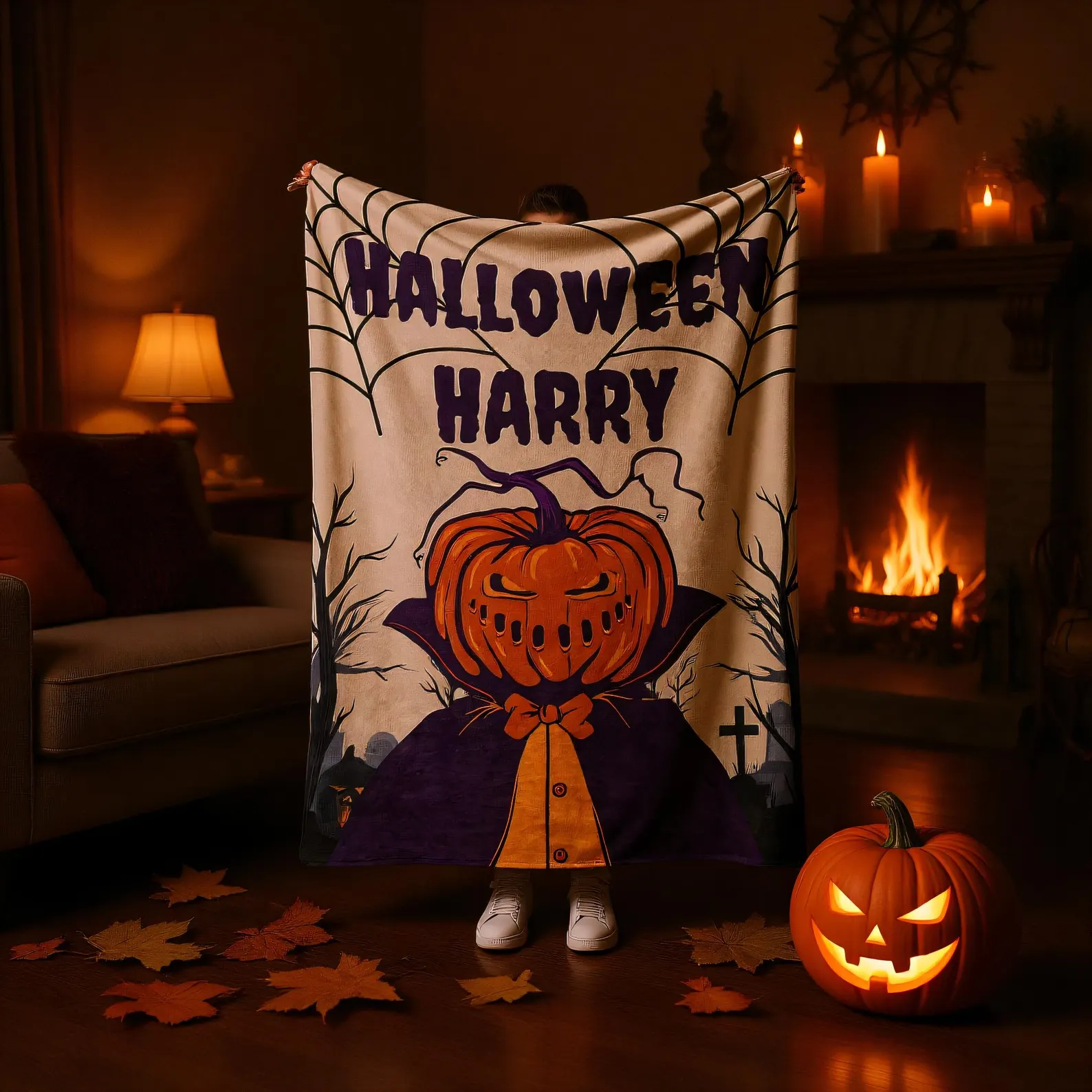 Halloween Movie Night Blanket
