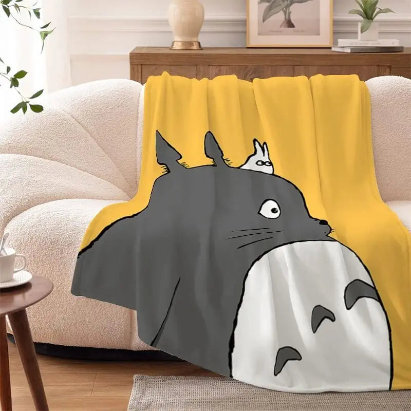 Happy Totoro 3D Anime Blanket Throw