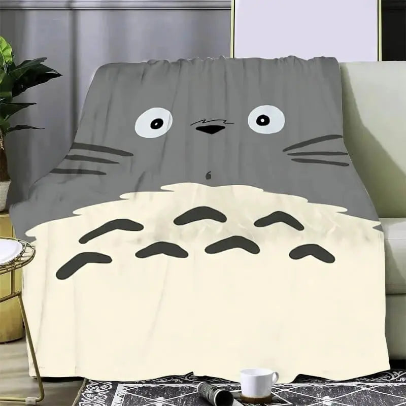 Happy Totoro Throw Blanket