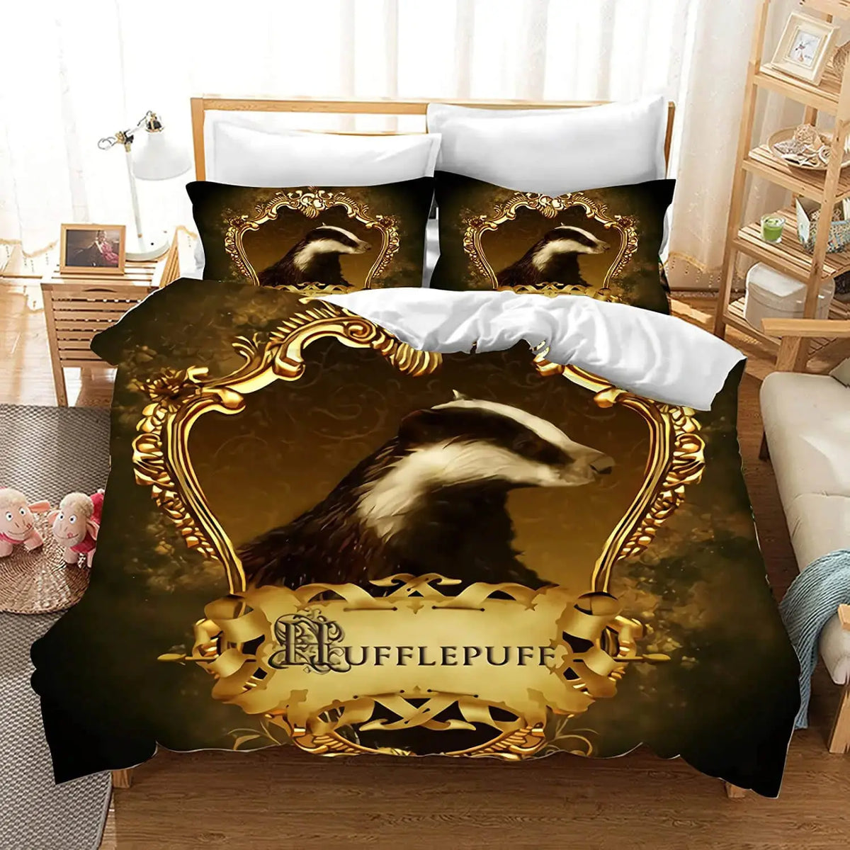 Harry Potter Hogwarts Hufflepuff Bedding Cover Set