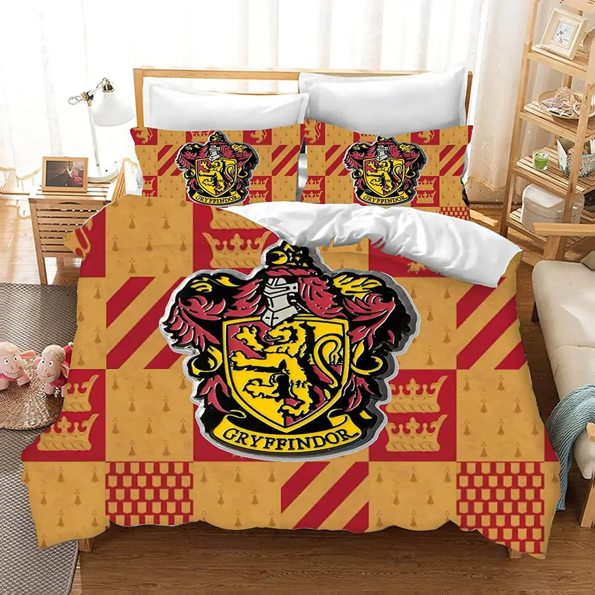 Harry Potter Hogwarts Gryffindor Crest Kids Duvet Cover