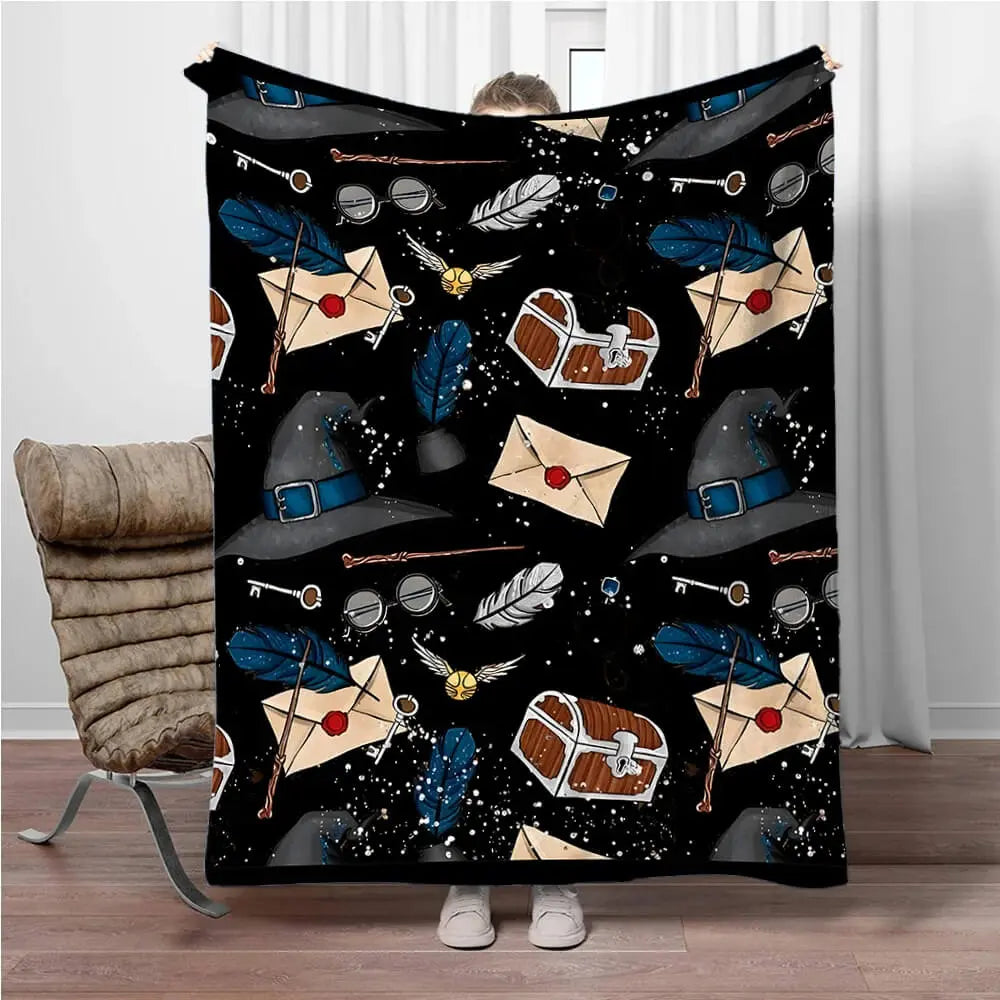 Harry Potter Hogwarts Picnic Throw Blanket