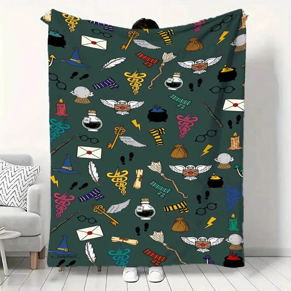 Harry Potter Hogwarts Kids Luxury Throw Blanket