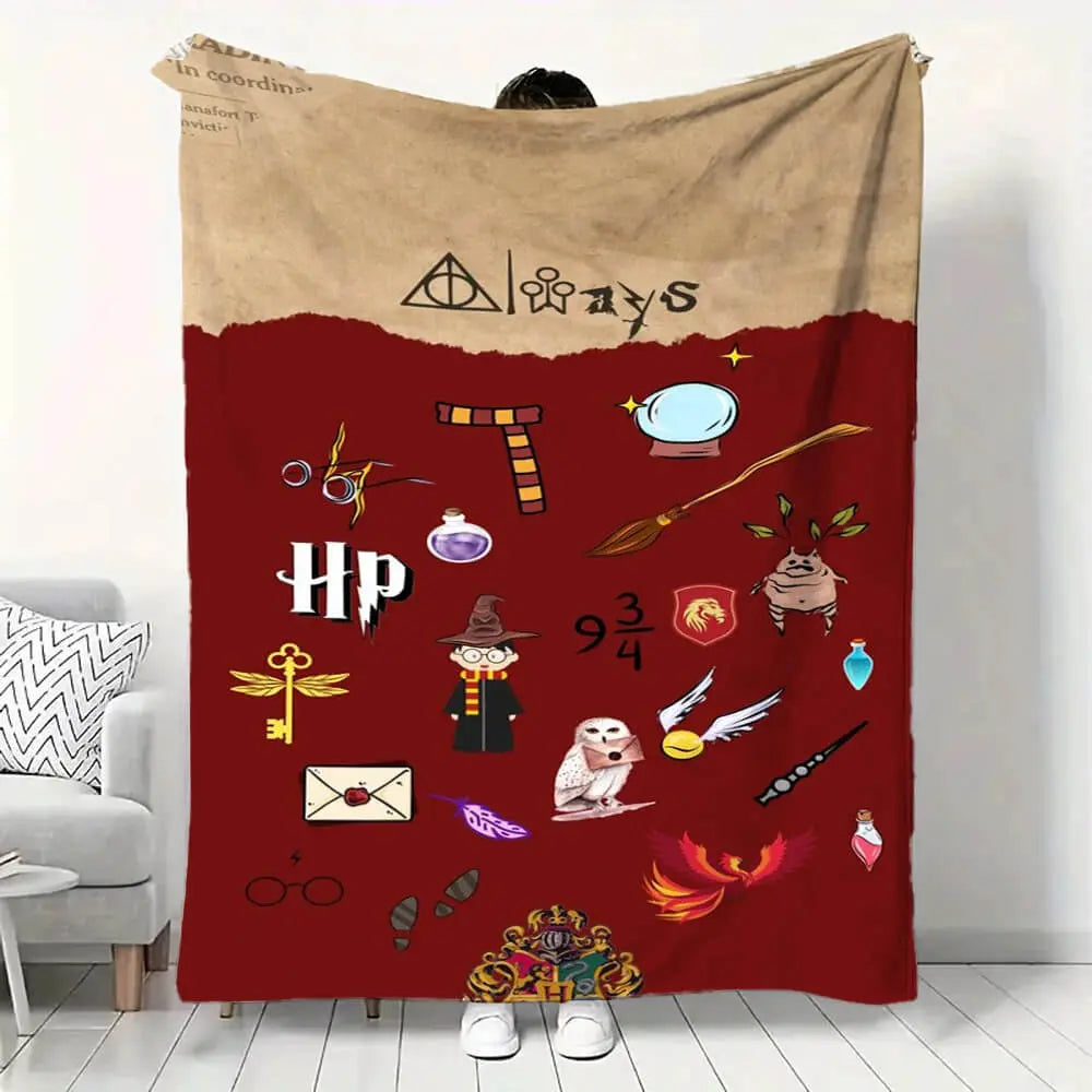 Harry Potter Hogwarts Throw Blanket