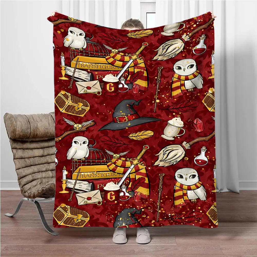 Harry Potter Hogwarts Kids Fleece Throw Blanket