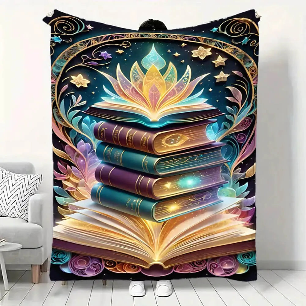 Harry Potter Hogwarts Cartoon Kids Throw Blanket