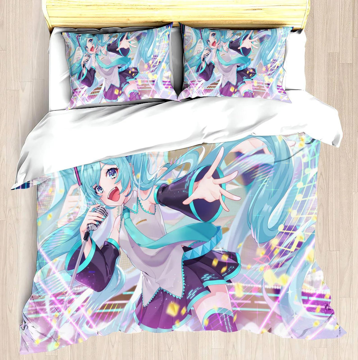 Hatsune Miku anime fan bedding