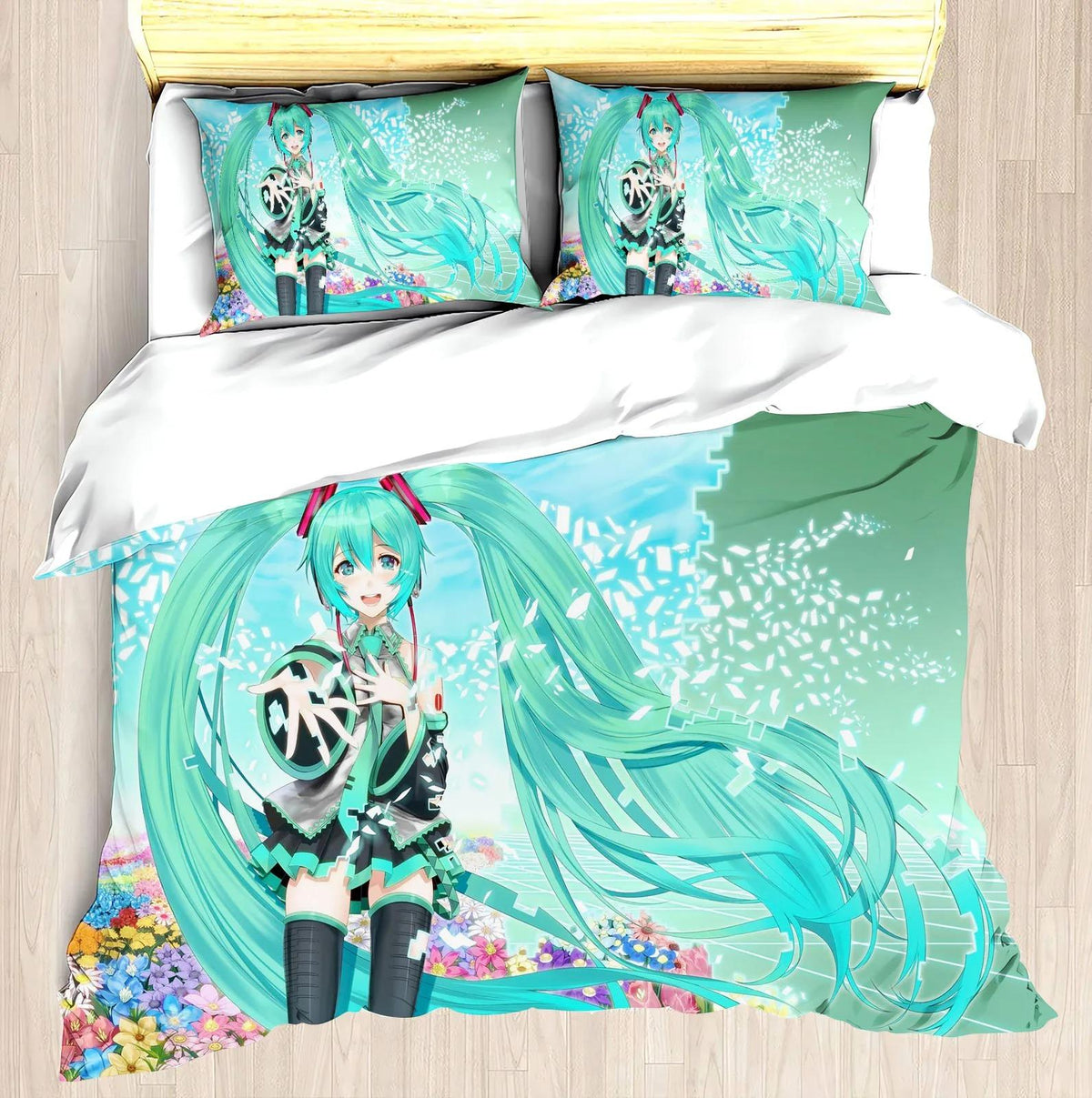 Hatsune Miku polyester microfiber doona cover
