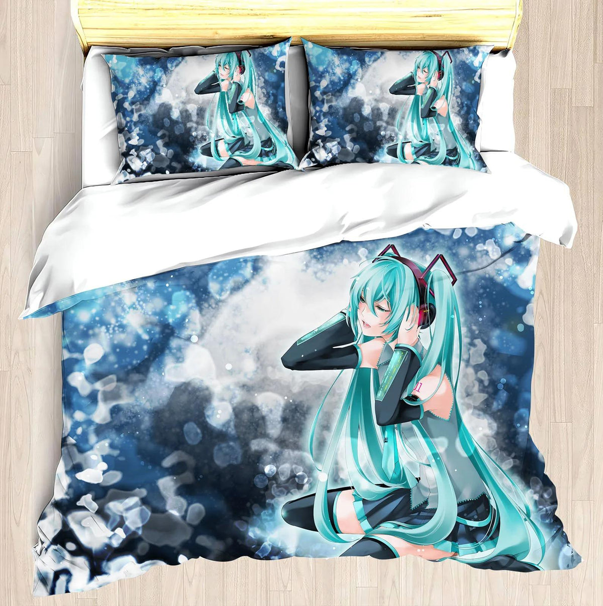 Hatsune Miku anime gamer bedding