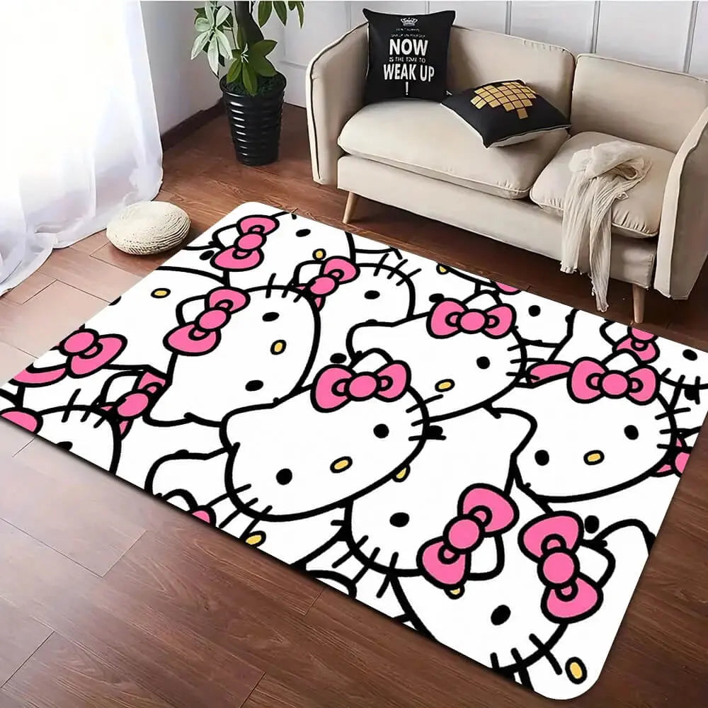 Soft home carpet rug placed in a living room with modern furniture