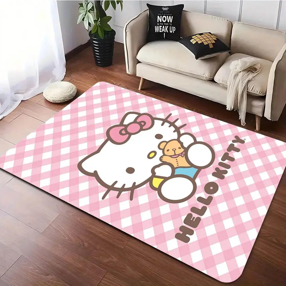 Soft home carpet rug placed in a living room with modern furniture