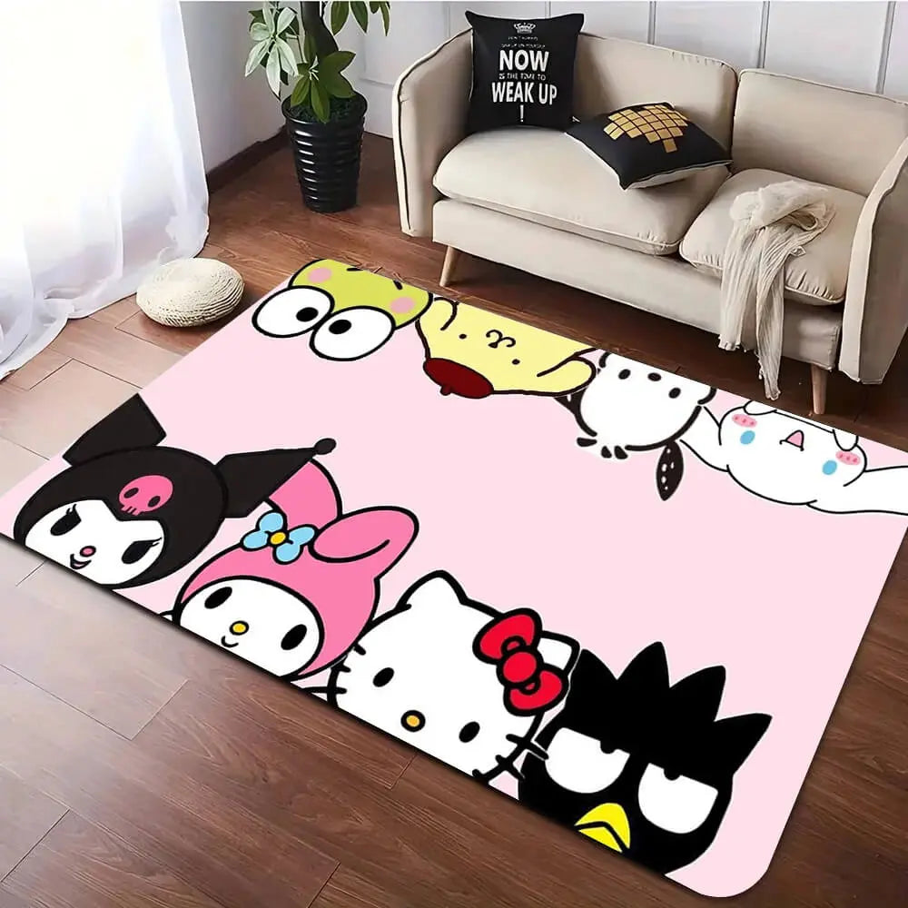 Soft home carpet rug placed in a living room with modern furniture