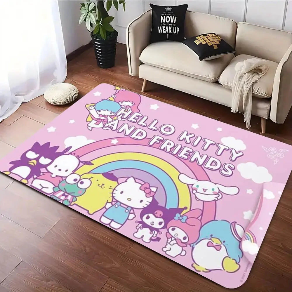 Soft home carpet rug placed in a living room with modern furniture
