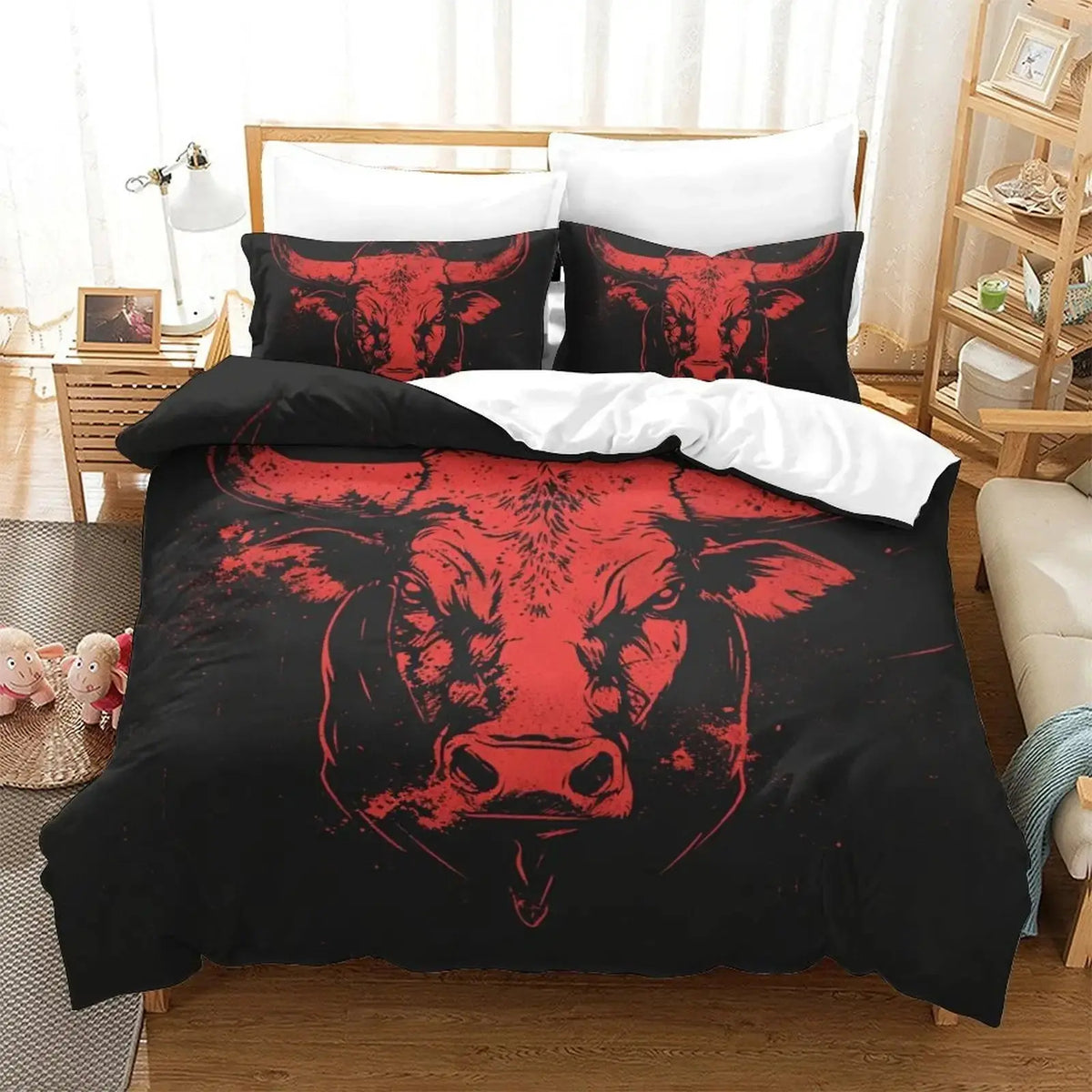 Highland Red Bull Quilt Cover
