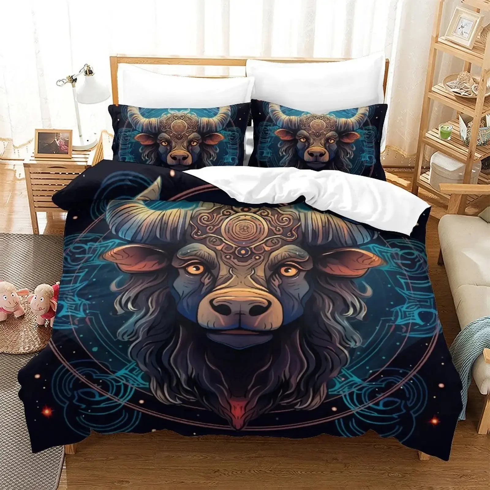 Highland Cow Spotlight Single Bed Doona Cover