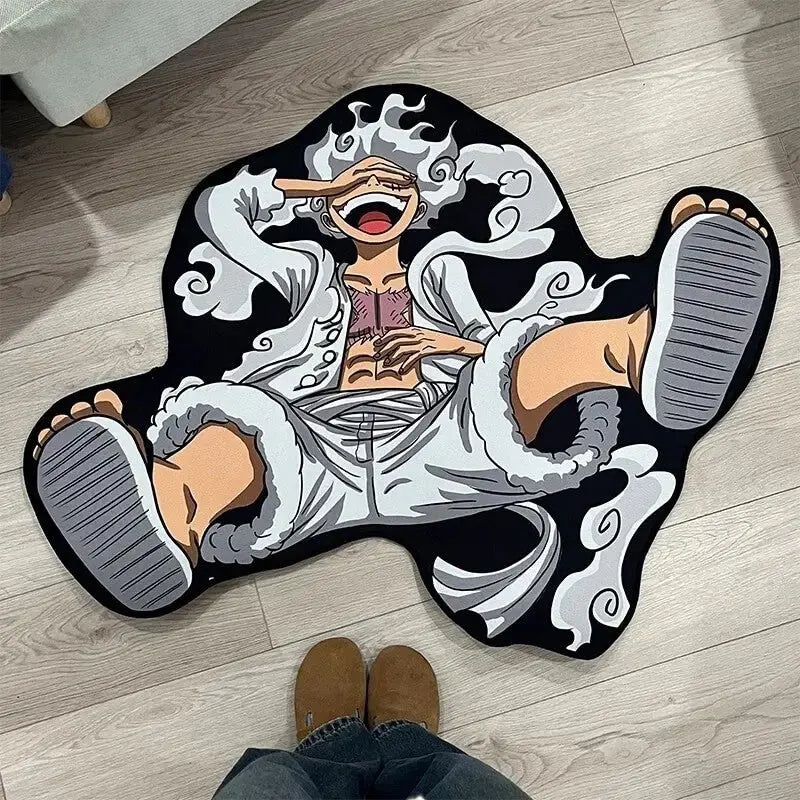 One Piece Luffy irregular rug for anime fans home decoration