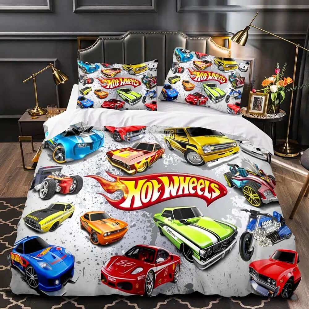 Hot Wheels Duvet Cover