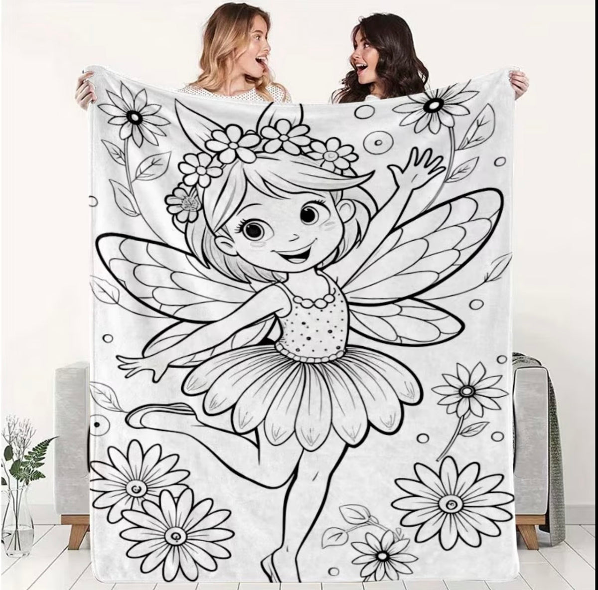 fairy diy throw for girls