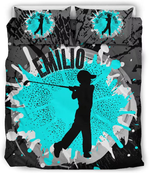 Personalized Sports Quilt Cover for Kids | Custom Bedding for Boys & Girls