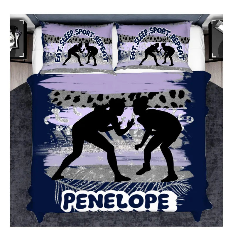 Personalized Sports Quilt Cover for Kids | Custom Bedding for Boys & Girls