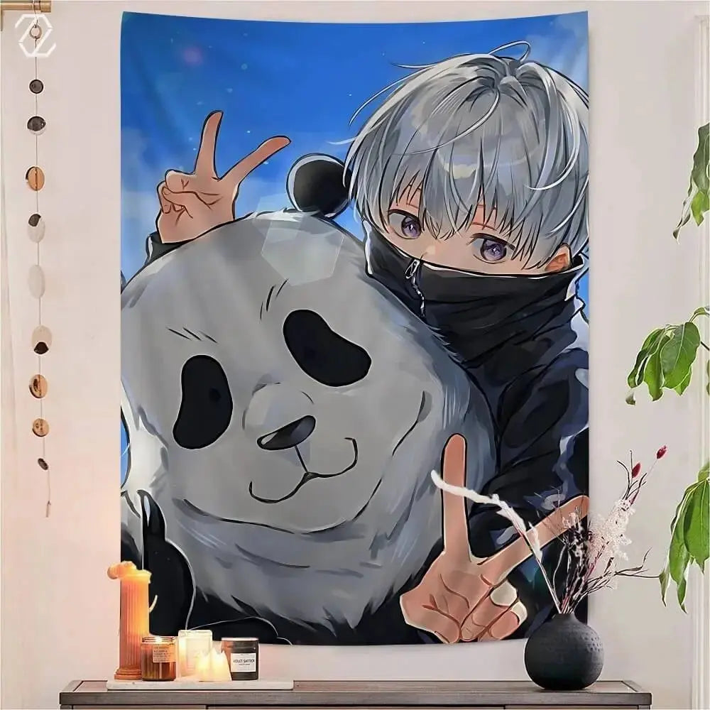 HD Print Inumaki & Panda Polyester Banner