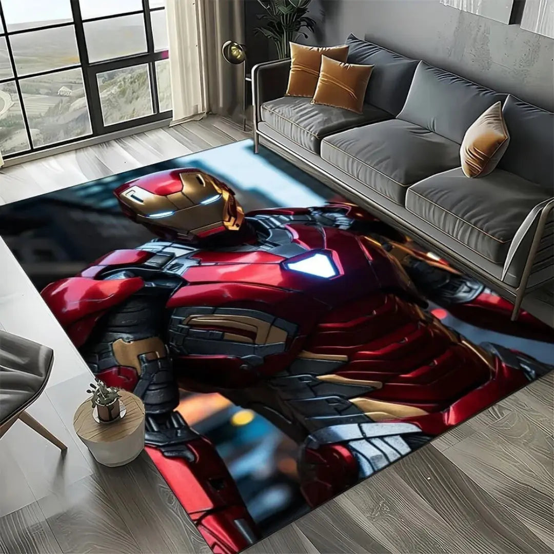 Soft home carpet rug placed in a living room with modern furniture