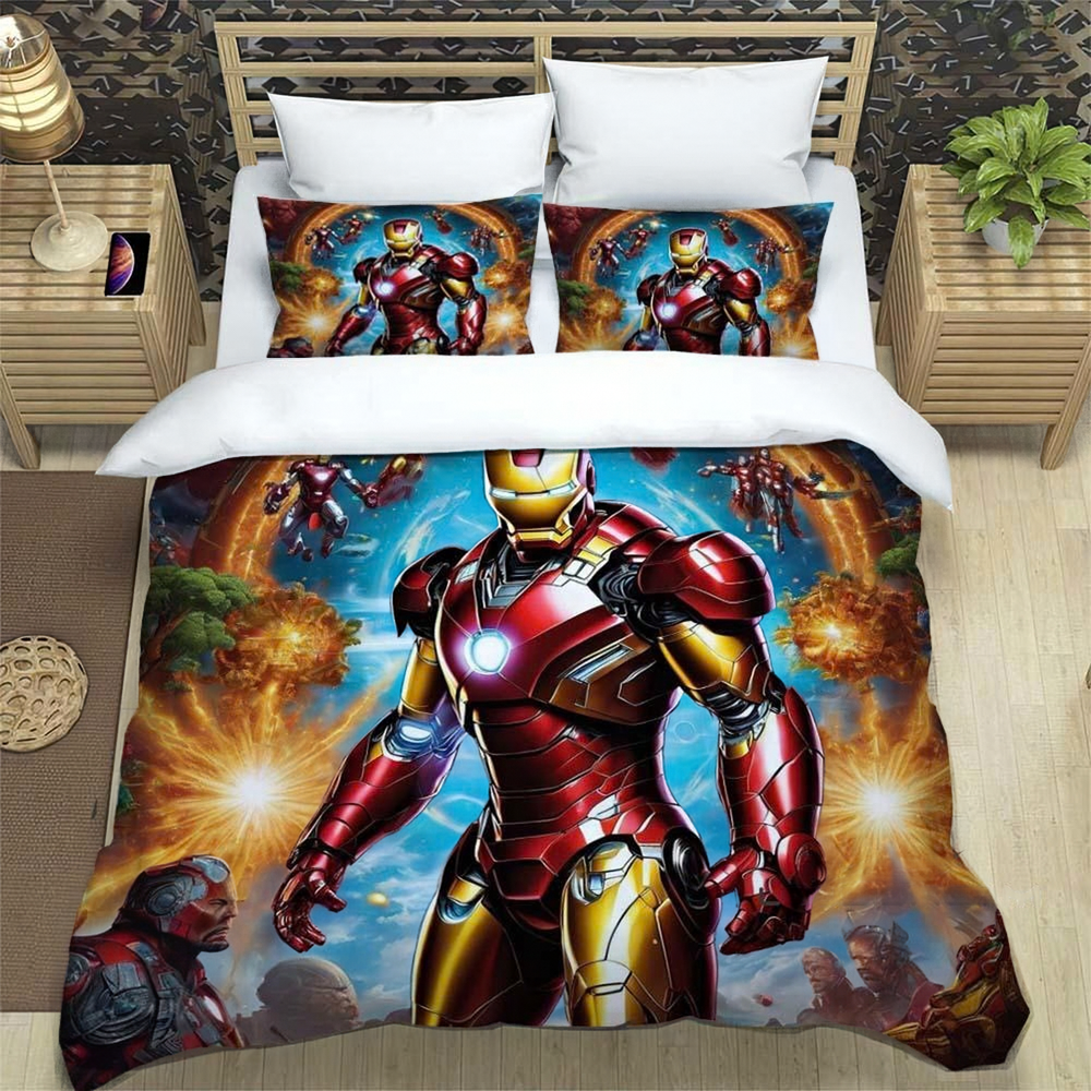 Teen Iron Man superhero bedding