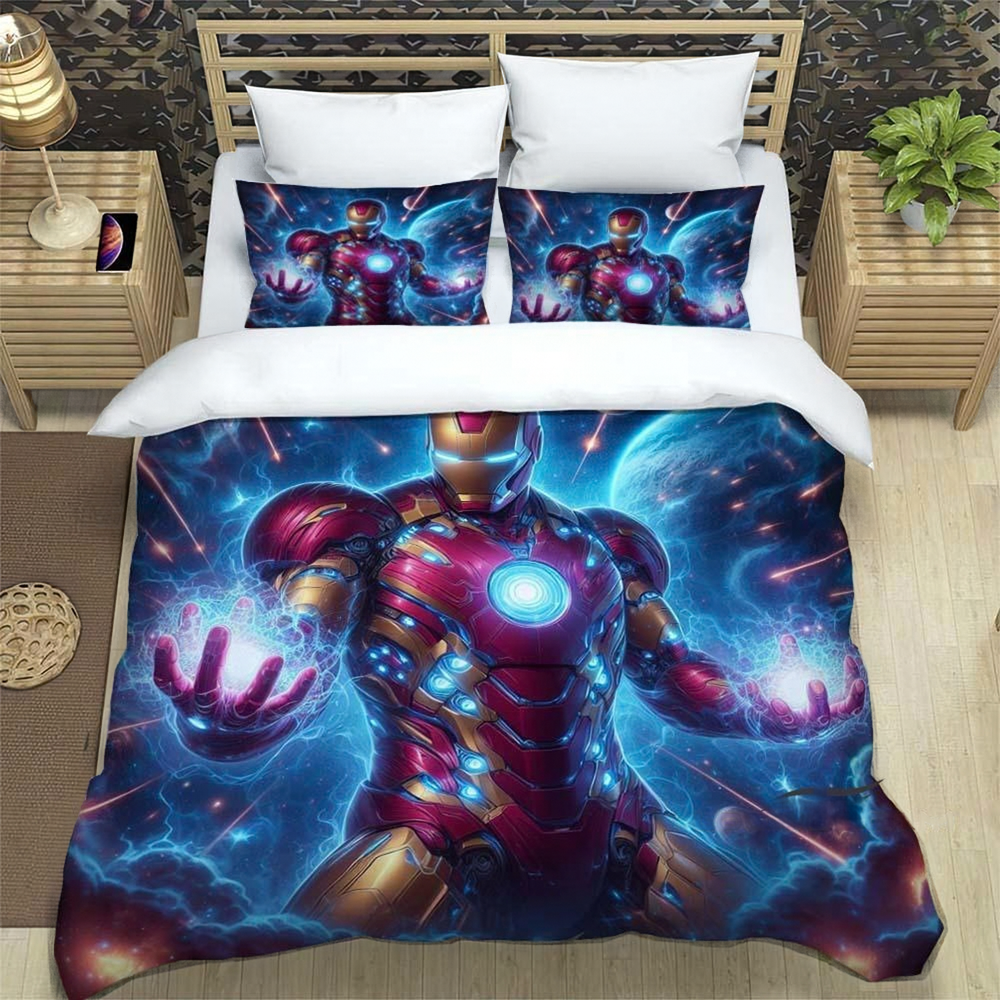 Iron Man printed quilt cover
