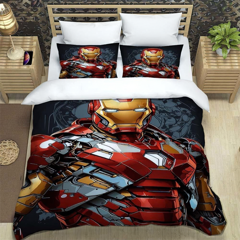 Iron Man doona cover for kids bedroom decor