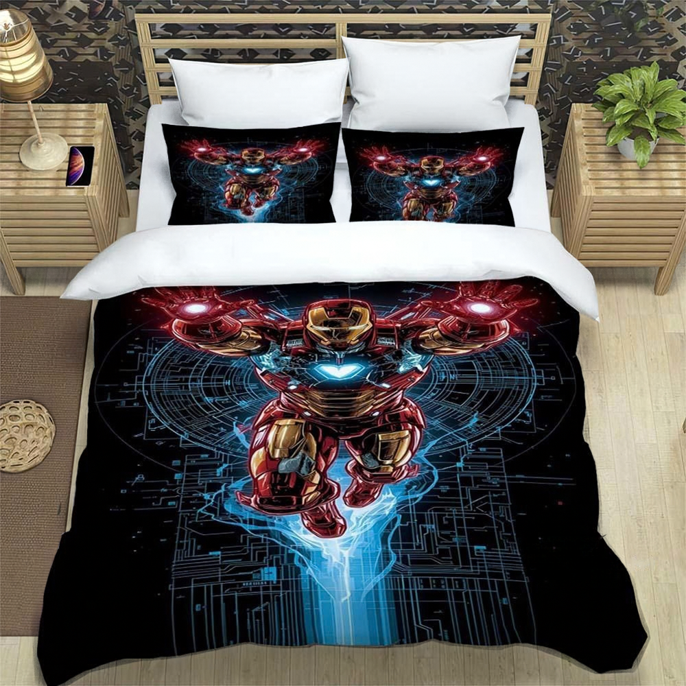 Iron Man themed bedroom bedding