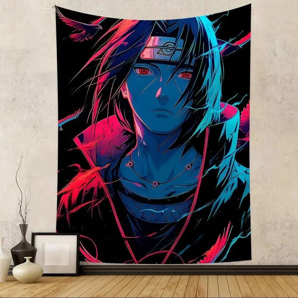 Itachi Uchiha anime wall tapestry