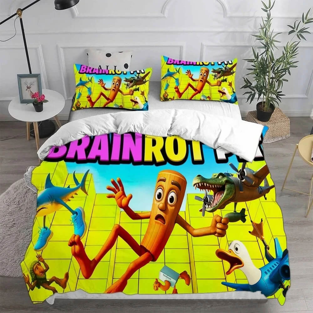 Tung Tung Sahur bedding set gift idea