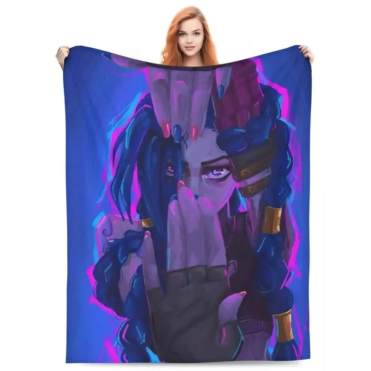 Jinx Arcane Throw Blanket