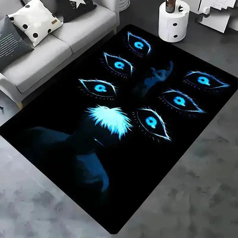 Satoru Gojo and Yuji Itadori duo scene rug for anime lovers