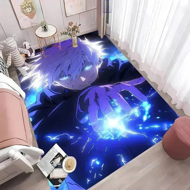Gojo and Itadori anime rug ideal for gifting anime lovers