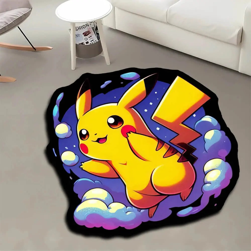 Unique Shape Pokémon Pikachu Carpet Perfect Gift for Anime Fans