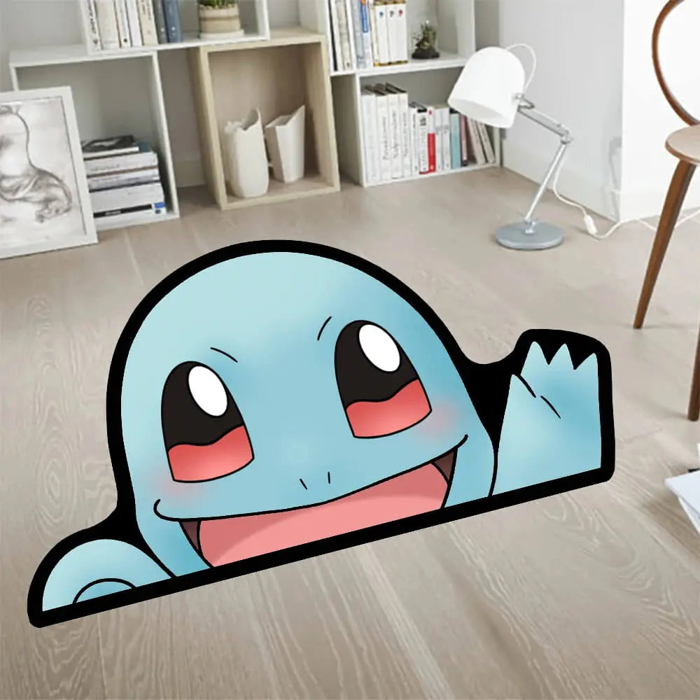 Pokémon Squirtle Rug for Bedroom, Playroom, or Cozy Corners