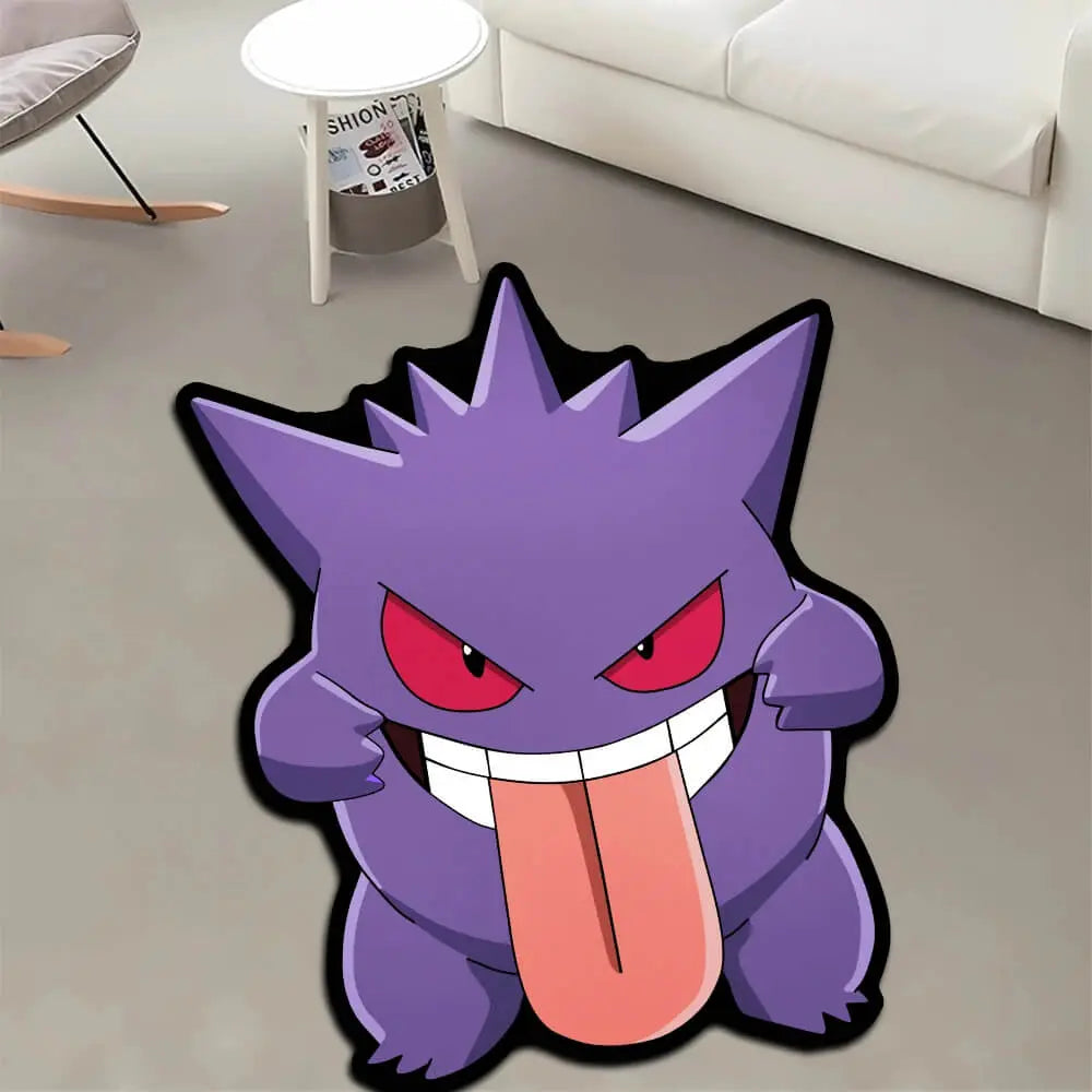 Cute Pokémon Gengar Cartoon Rug for Anime Lovers