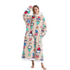 Khaki Christmas Long Hoodie Blanket
