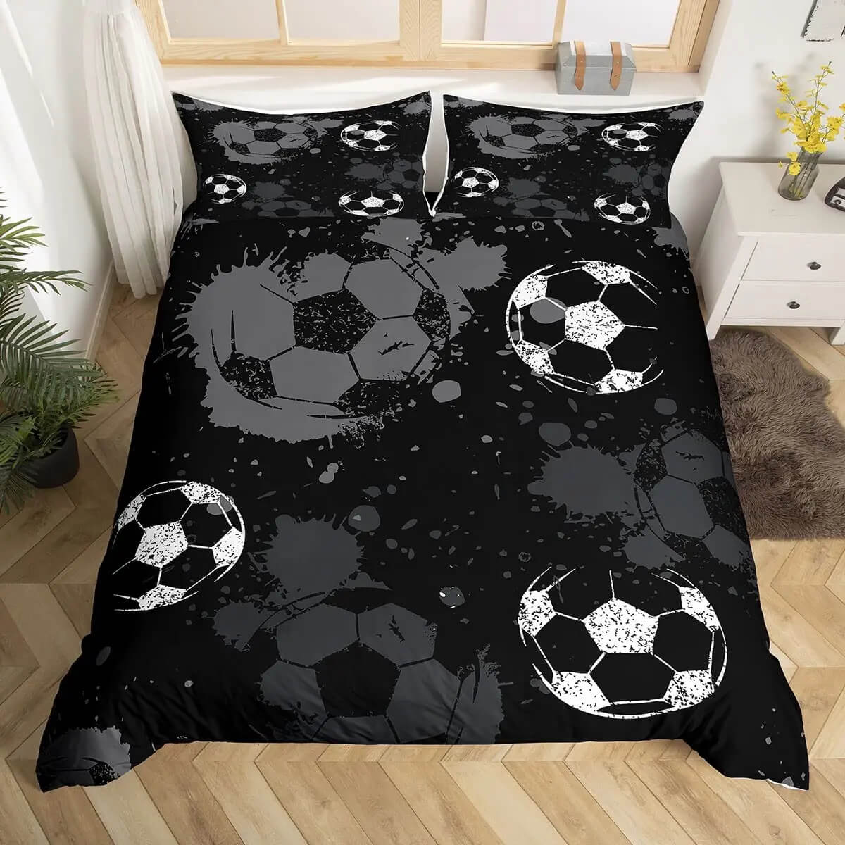 Soccer bed linen quilt cover for kids room