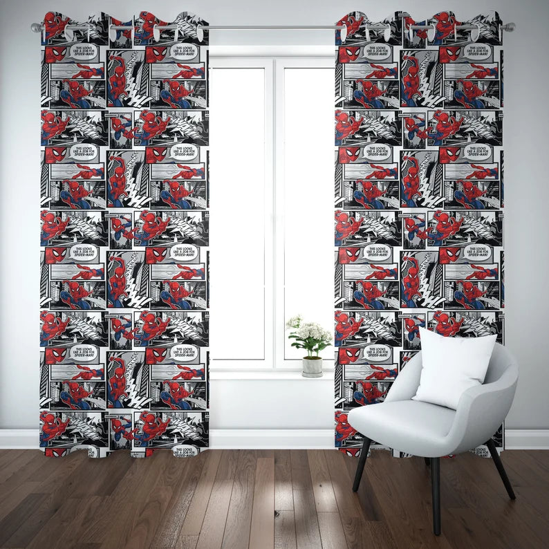 spider-man superhero themed kids bedroom decor
