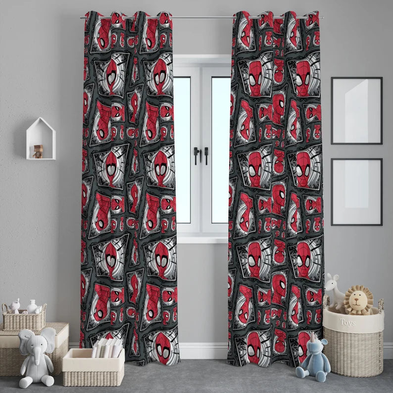 kids marvel curtains window panels
