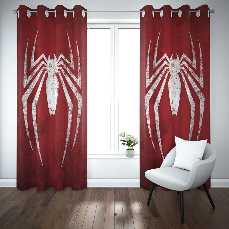 superhero drapes kids home decor