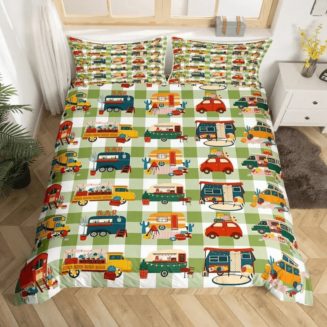 Soft and Cozy Excavator Bedding Set for Kids