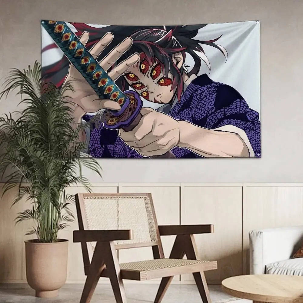 Kokushibo Demon Slayer Wall Tapestry

Upper Moon One Tapestry Anime Decor

HD Kokushibo Anime Tapestry Wall Hanging

Japanese Sword Master Tapestry Art Print
