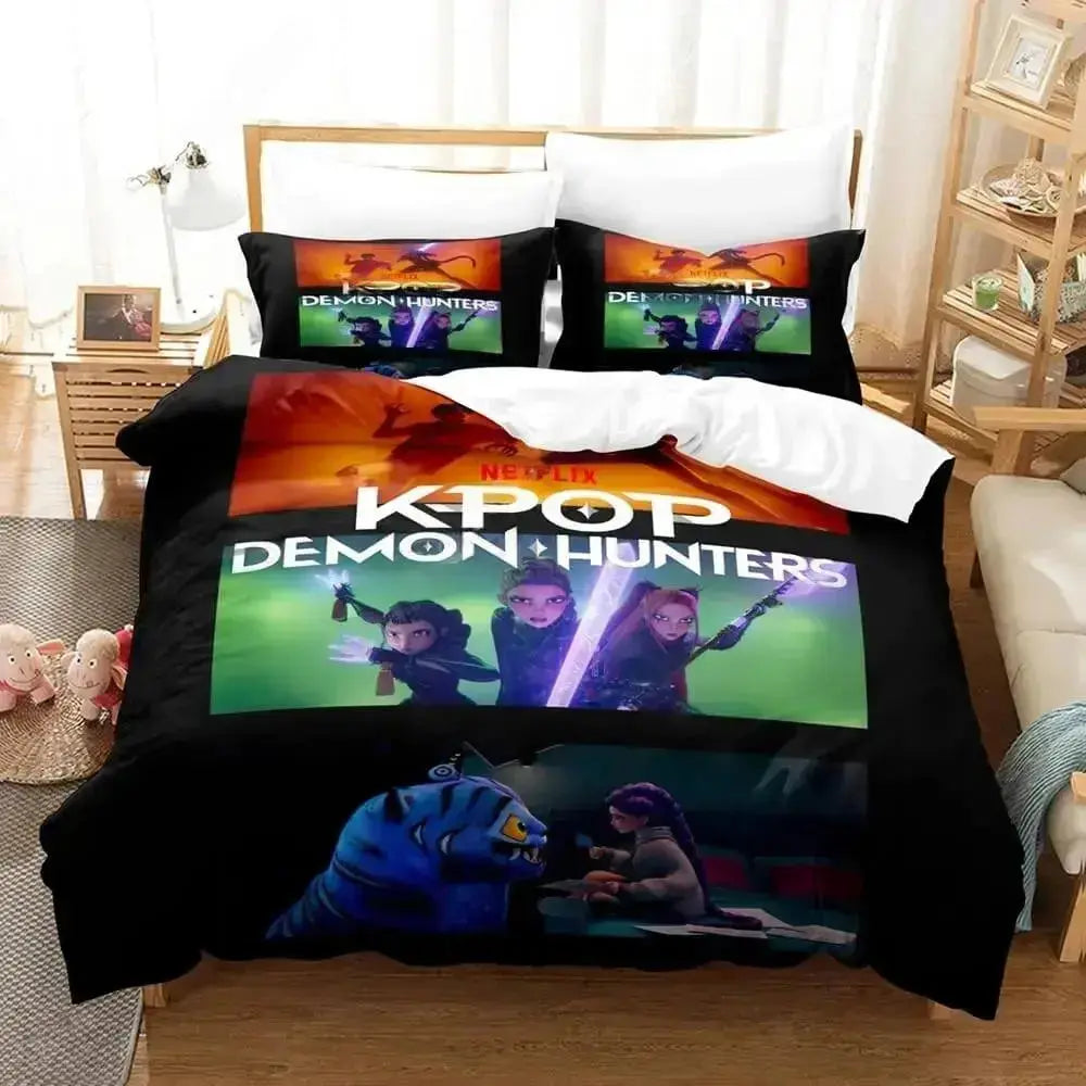 Kpop Demon Hunters Kids Bedding Cover