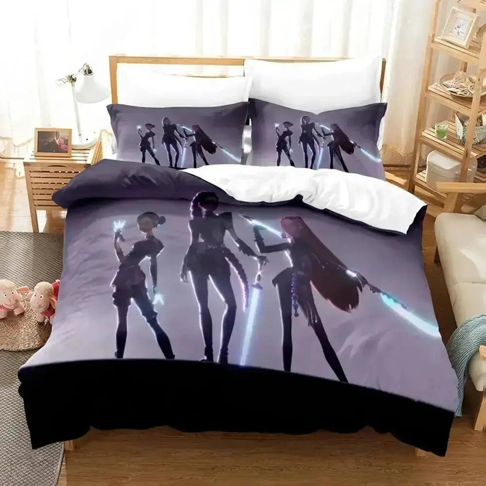 Kpop Demon Hunters Kids Quilt Cover