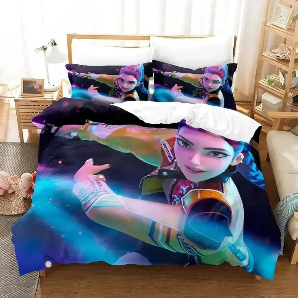 Kpop Demon Hunters Bedding Cover Set