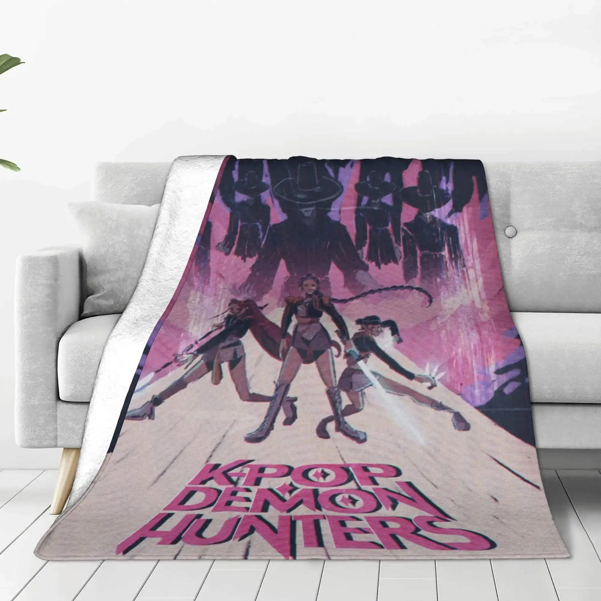 Kpop Demon Hunters Girls Luxury Throw Blanket